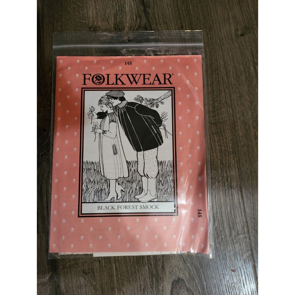 Folkwear 148 Black Forest Smock Sewing Pattern Uncut Ethnic Folk Costume ADULT